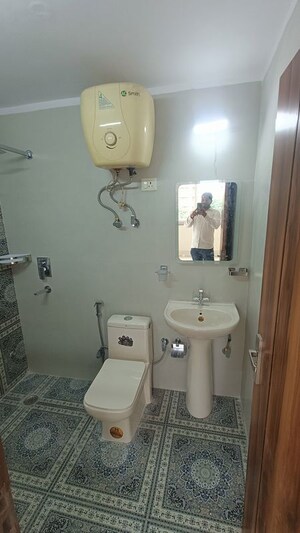 Bathroom in 3 BHK Apartment at Dwarka – for Rent