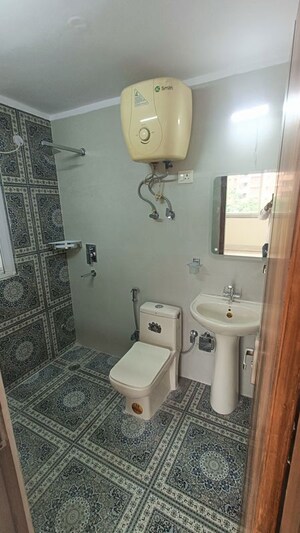 Bathroom in 3 BHK Apartment at Dwarka – for Rent