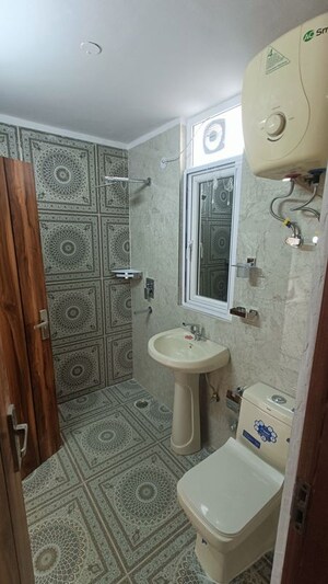 Bathroom in 3 BHK Apartment at Dwarka – for Rent