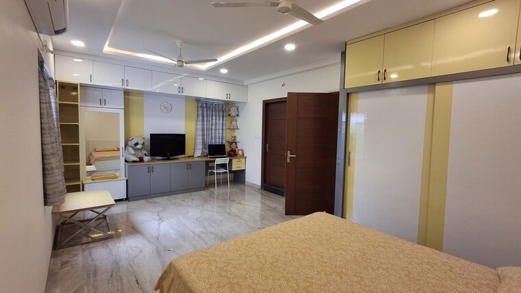 Bedroom, keerthi-westwinds 5 Bedroom 4000 Sq.Ft. Villa In Narsingi Hyderabad 10499503