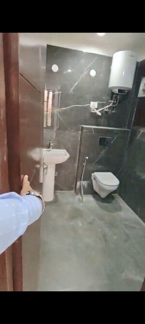 Bathroom in 3 BHK Builder Floor at Mehrauli – for Rent