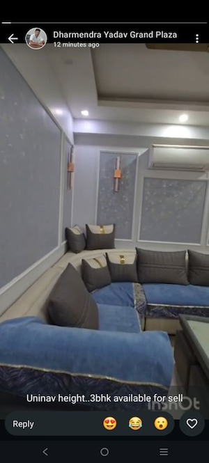 Furnished Amenities in 3 BHK Apartment at Uninav Heights Phase I, Raj Nagar Extension – for Sale