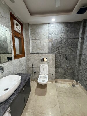 Bathroom in 3 BHK Apartment at Dwarka – for Rent