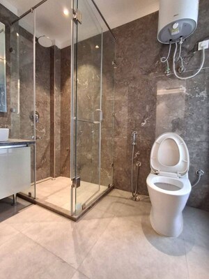 Bathroom in 4 BHK Apartment at Godrej Habitat, Sector 3 – for Sale