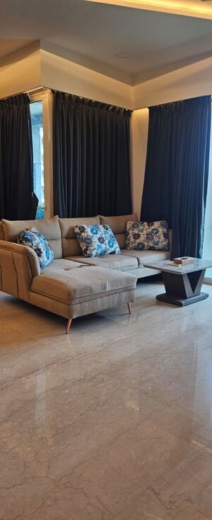 Living Room in 4 BHK Apartment at Windsor Grande Residences, Andheri West – for Rent