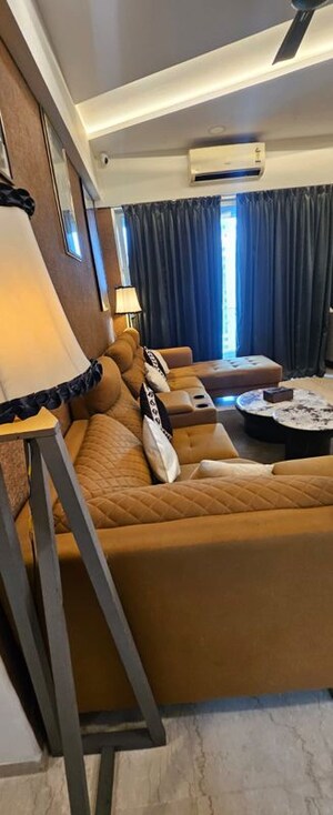Living Room in 4 BHK Apartment at Windsor Grande Residences, Andheri West – for Rent