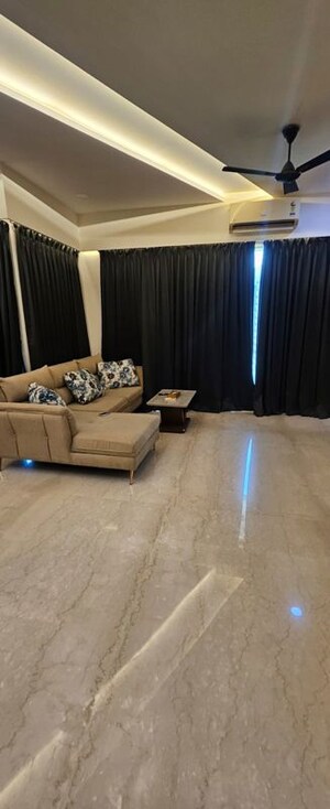 Living Room in 4 BHK Apartment at Windsor Grande Residences, Andheri West – for Rent