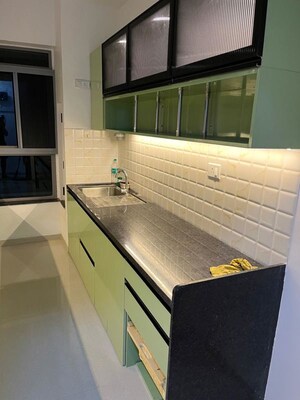 Kitchen in 2 BHK Apartment at Kalpataru Immensa B, Kolshet Road – for Rent