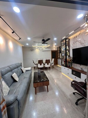 Living Room in 3 BHK Apartment at Vasant Vihar – for Rent
