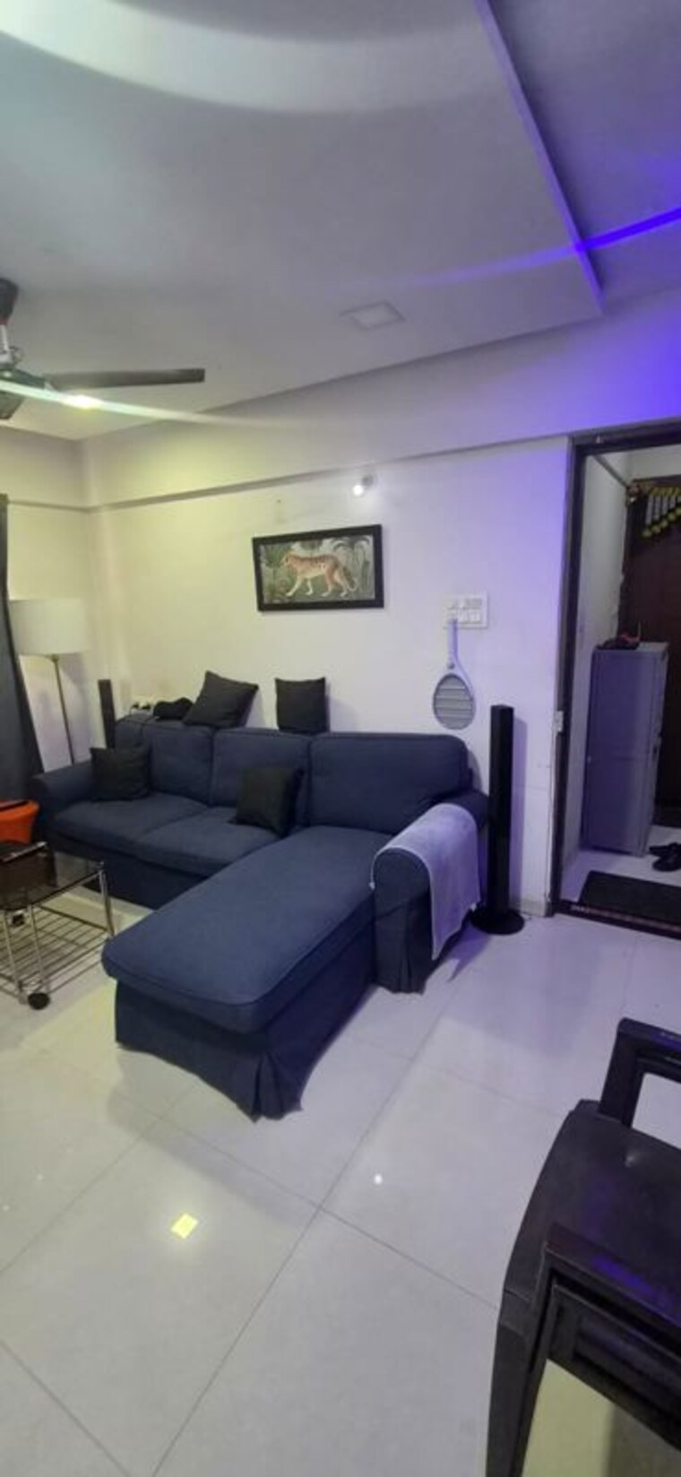 Living Room, sai-morya 2 Bedroom 1000 Sq.Ft. Apartment In Ravet Pune 10499943