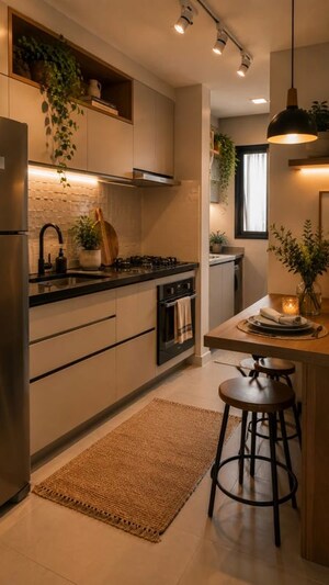 Kitchen in 3 BHK Builder Floor at Sector 50 – for Rent