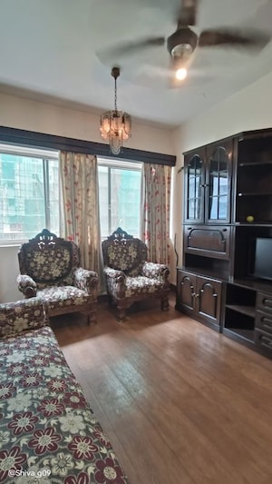 Living Room in 1 BHK Apartment at Patel Apartment, Worli – for Rent