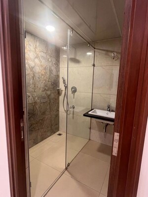 Bathroom in 3 BHK Apartment at Aparna Luxor Park, Kondapur – for Rent