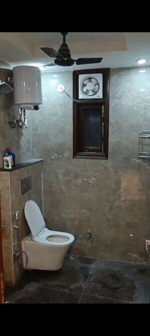 Bathroom in 3 BHK Builder Floor at Mehrauli – for Rent