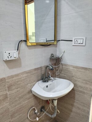 Bathroom in 3 BHK Apartment at Saket – for Rent