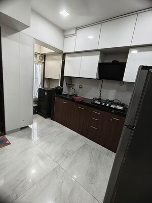 Kitchen in 1 BHK Apartment at Rizvi Cedar, Malad East – for Rent