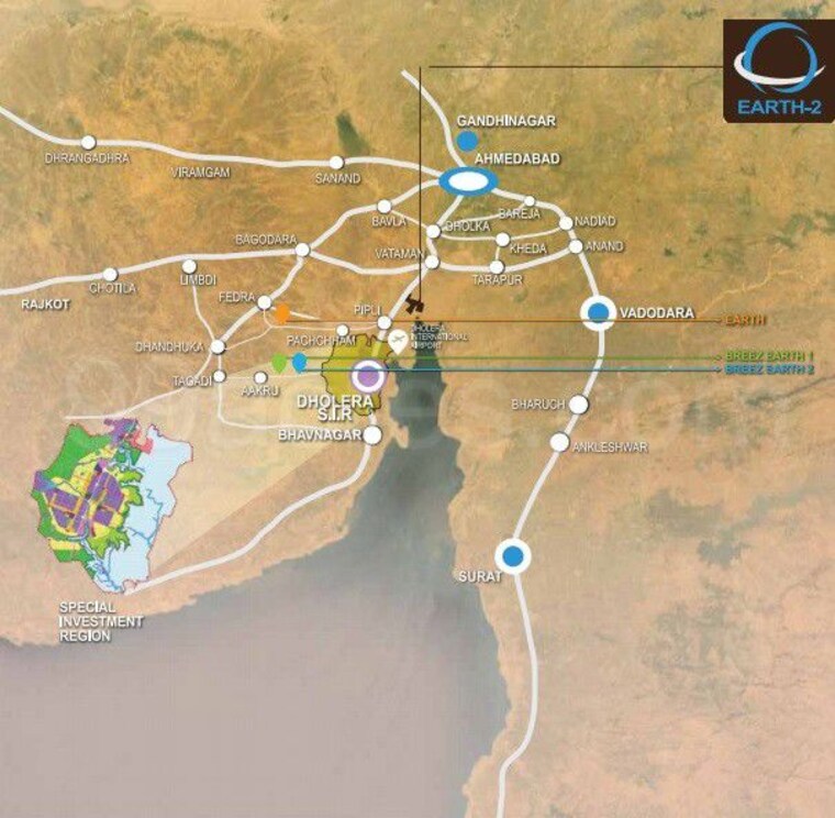 Map Location, dholera  100 Sq.Mt. Plot In Dholera Ahmedabad 10500205