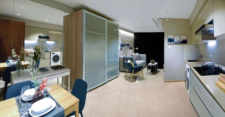 Kitchen, hiranandani-solitaire-studio-apartment 1 Bedroom 403 Sq.Ft. Apartment In Ghodbunder Road Thane 10500278