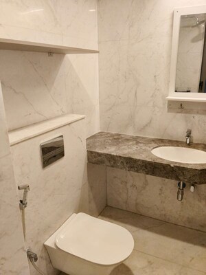 Bathroom in 2.5 BHK Apartment at Lodha Bellagio, Powai – for Rent
