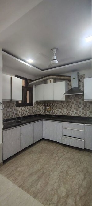 Kitchen in 3 BHK Builder Floor at Shivalik Colony – for Rent