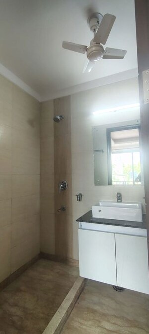 Bathroom in 3 BHK Builder Floor at Shivalik Colony – for Rent