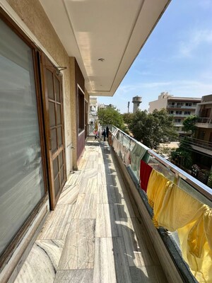Balcony in 3 BHK Builder Floor at Sushant Lok Iii – for Rent