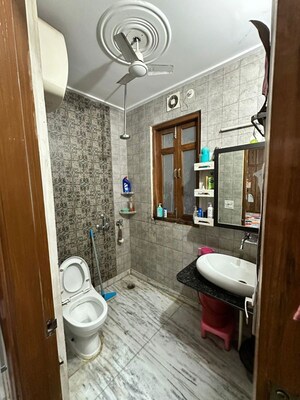 Bathroom in 3 BHK Builder Floor at Sushant Lok Iii – for Rent