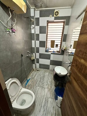 Bathroom in 3 BHK Builder Floor at Sushant Lok Iii – for Rent