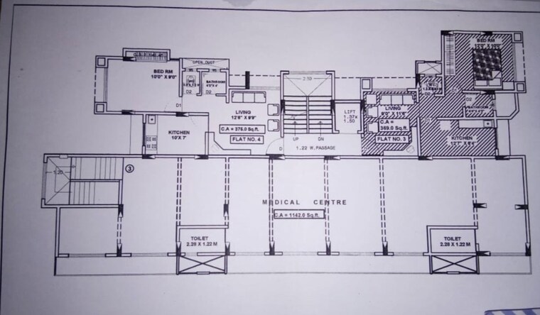 Floor Plan, jambli naka Commercial Office Space 1142 Sq.Ft. In Jambli Naka Thane 10500486