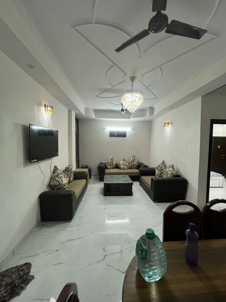 Living Room, aman-plaza 3 Bedroom 1300 Sq.Ft. Builder Floor In Shakti Khand iv Ghaziabad 10500523