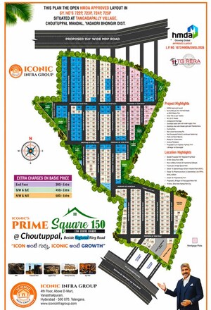  Plot – Map Location View at Choutuppal - for Sale