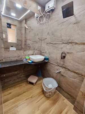 Bathroom in 2 BHK Apartment at Ashish Sahyadri, Malad East – for Rent