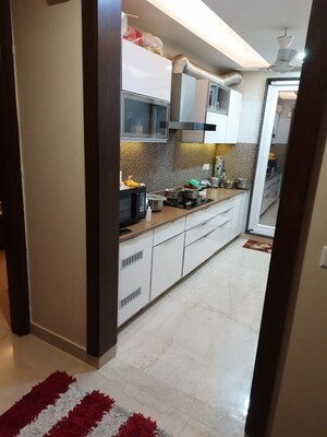 Kitchen in 3 BHK Builder Floor at Unitech South City II, Sector 50 – for Rent