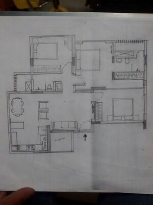 Floor Plan in 3 BHK Apartment at Chembur – for Sale