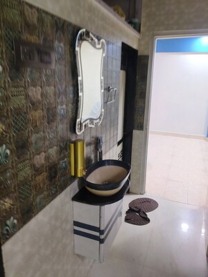 Bathroom in 1 BHK Apartment at New Tulsi Shyam CHS, Kalyan West – for Rent