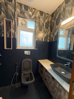 Bathroom in 3 BHK Builder Floor at Kalkaji – for Rent