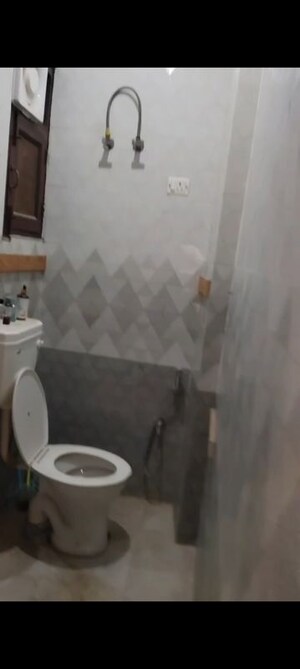 Bathroom in 3 BHK Builder Floor at Mehrauli – for Rent