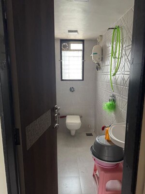 Bathroom in 2 BHK Apartment at Dheeraj Sagar, Malad West – for Rent