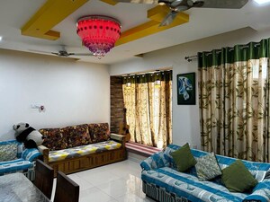 Living Room in 2 BHK Apartment at Aadi Sai Capital, Moshi – for Rent