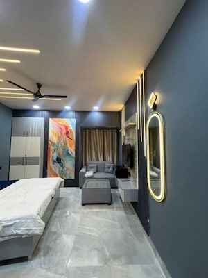 Bedroom in Studio Apartment at Gaur City Center, Sector 4 Greater Noida – for Rent