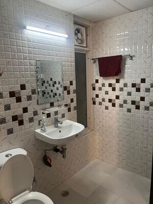 Bathroom in 3 BHK Apartment at JM Florance, Tech Zone 4 Greater Noida – for Rent