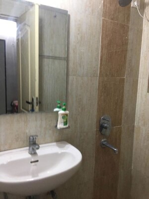 Bathroom in 3 BHK Apartment at Omaxe Residency, Gomti Nagar – for Rent