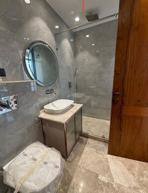 Bathroom in 3 BHK Apartment at Dwarka – for Rent