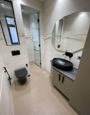Bathroom in 3 BHK Apartment at Dwarka – for Rent