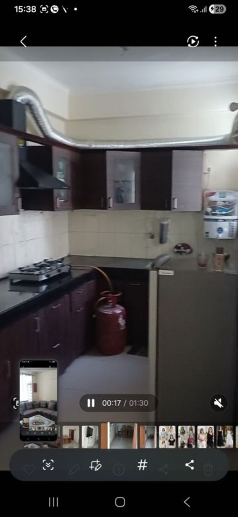 Kitchen, penta-homes 2 Bedroom 1300 Sq.Ft. Apartment In Vip Road Zirakpur 10167640