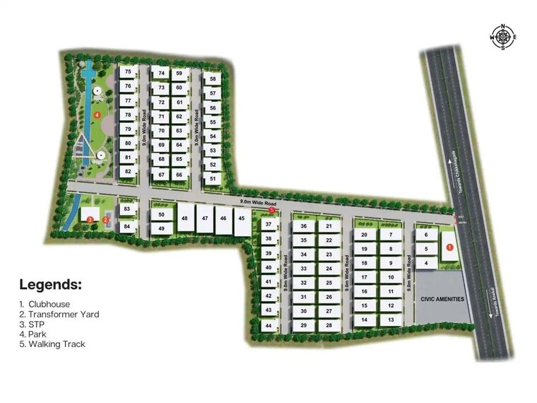 Master Plan, livvzo-breeze-park 4 Bedroom 2625 Sq.Ft. Villa In Anekal Bangalore 10496143