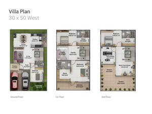 Floor Plan in 4 BHK Villa at Livvzo Breeze Park, Anekal – for Sale