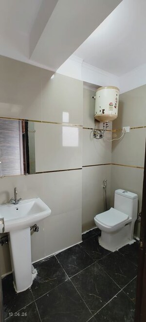 Bathroom in 2 BHK Builder Floor at Chattarpur – for Rent