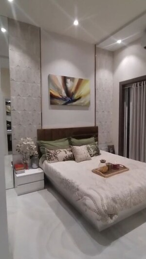 Living Room in 1 BHK Apartment at Ornate Serenity, Naigaon East – for Sale