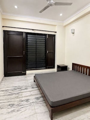 Bedroom in 3 BHK Builder Floor at RWA Residential Society Sector 46, Sector 46 – for Rent